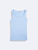 Sleeveless U-neck Basic Blue Athlete