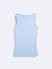 Sleeveless U-neck Basic Blue Athlete
