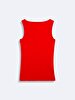 Sleeveless U-neck Basic Red Athlete