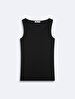 Sleeveless U-neck Basic Black Athlete