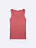 Sleeveless U-neck Basic Red Athlete