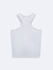 Sleeveless Ribbed Basic Grey Athlete