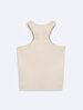 Sleeveless Ribbed Basic Dust Athlete