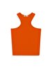 Sleeveless Ribbed Basic Red Athlete