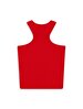 Sleeveless Ribbed Basic Red Athlete