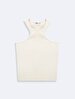 Sleeveless Ribbed Basic Beige Athlete