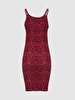 Flower Print Pattern Halter Collar Dress