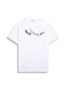 Short Sleeve Crew Neck Sign With Print White T-shirt