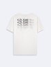 Short Sleeve Crew Neck Basic Surface With Print White T-shirt
