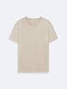 Short Sleeve Crew Neck Basic Surface With Print Yellow T-shirt