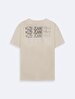 Short Sleeve Crew Neck Basic Surface With Print Yellow T-shirt