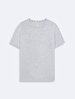 Short Sleeve Crew Neck Basic Surface With Print Grey T-shirt