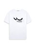 Short Sleeve Sign With Print Basic White T-shirt