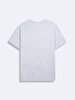 Short Sleeve Crew Neck Sign With Print Grey T-shirt