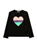 ZWART T-SHIRT LANGE MOUW