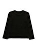 ZWART T-SHIRT LANGE MOUW