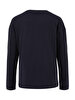 Dunkelblau T-shirt Langarm