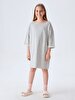 Wide Collar Grey Dress