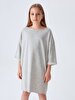 Wide Collar Grey Dress