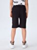 Pocketed Black Shorts