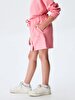 Waist Elastic Basic Buttoned Pink Skirt