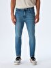 Scarty Y Tapered Leg Mid Waist Jean Trousers