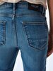 Scarty Y Tapered Leg Mid Waist Jean Trousers