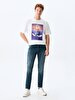 Jerard Y Tapered Leg Mid Waist Jean Trousers