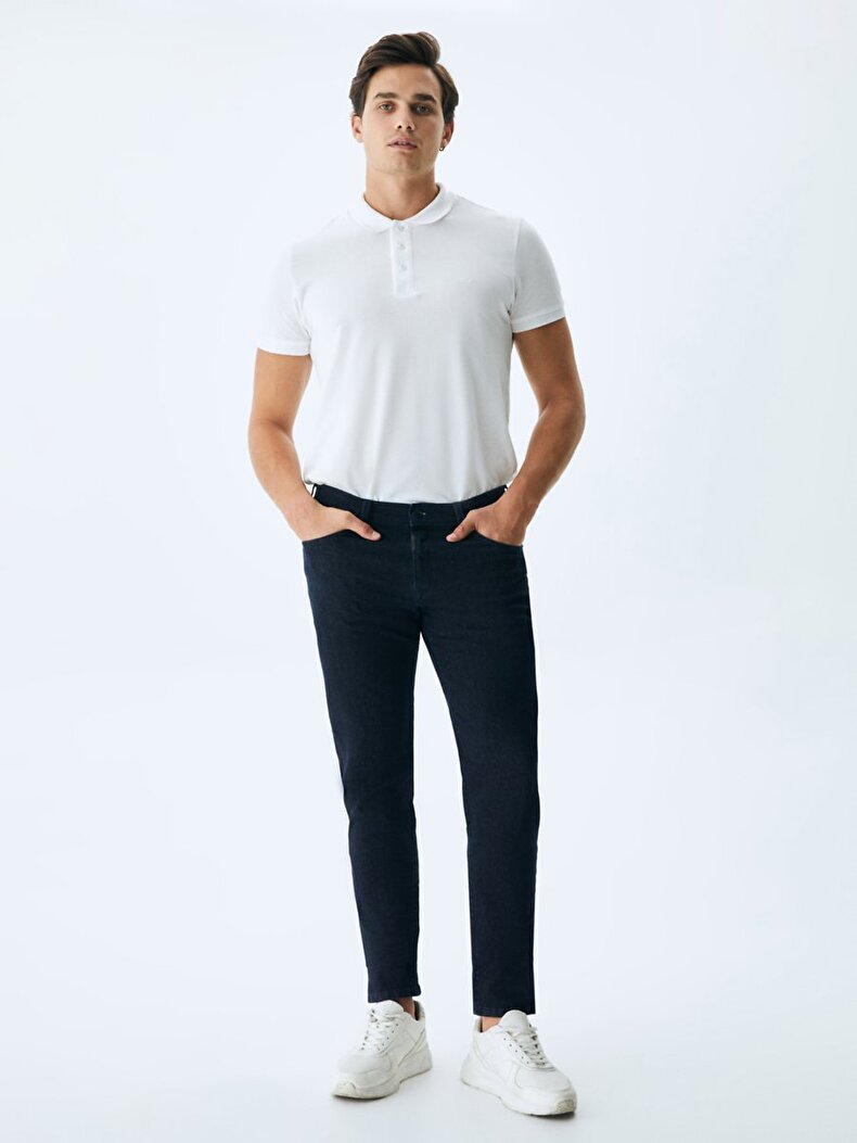 Diego Mid Waist Jean Trousers