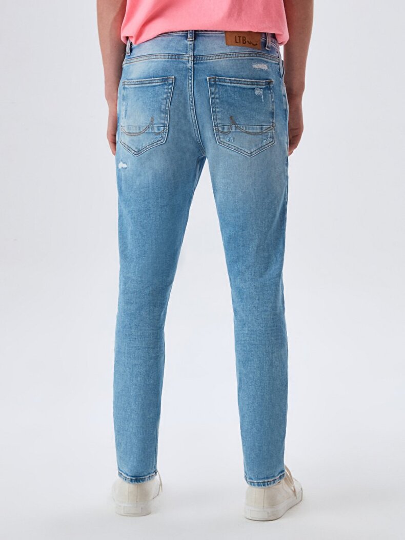 Smarty Low Waist Ripped Skinny Jeans Trousers