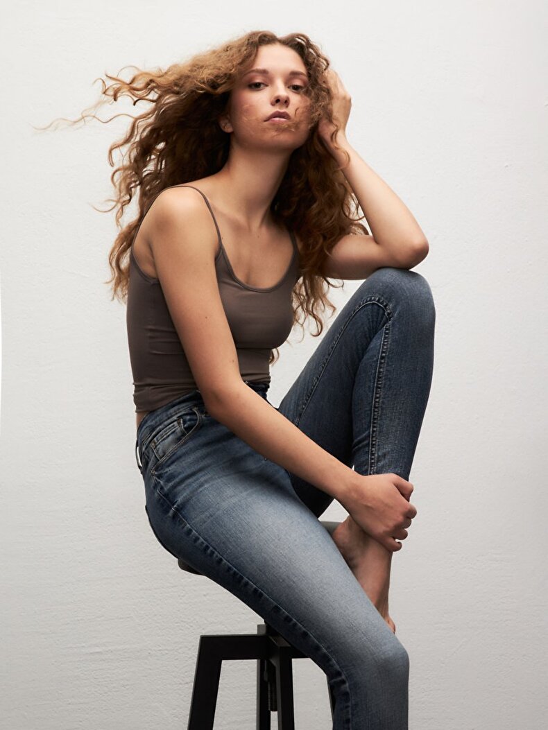 Tanya X Orta Bel Jean Pantolon