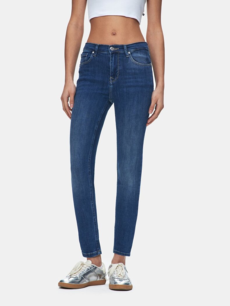 Tanya X Dar Paça Orta Bel Jean Pantolon
