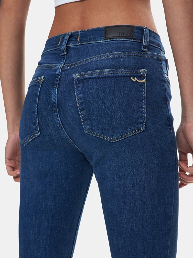 Tanya X Dar Paça Orta Bel Jean Pantolon