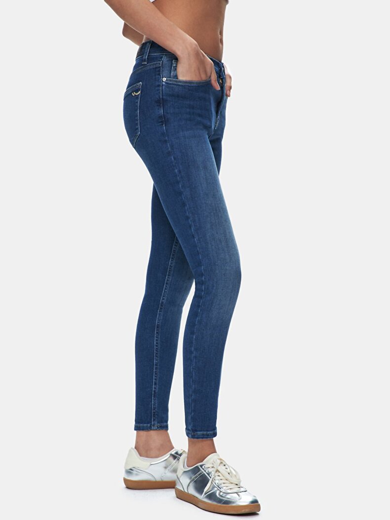 Tanya X Dar Paça Orta Bel Jean Pantolon