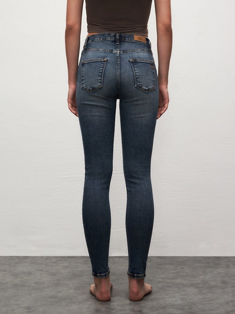Tanya X Dar Paça Orta Bel Jean Pantolon