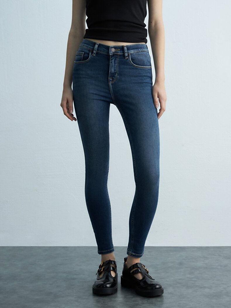 Tanya X Orta Bel Jean Pantolon