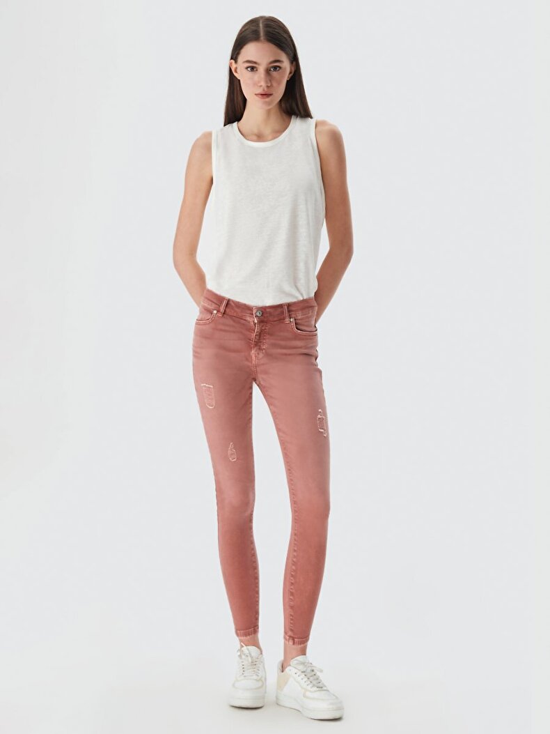 Lonia Mid Rise Orta Bel Jean