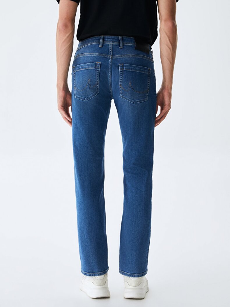 Paul X Düz Paça Orta Bel Jean Pantolon
