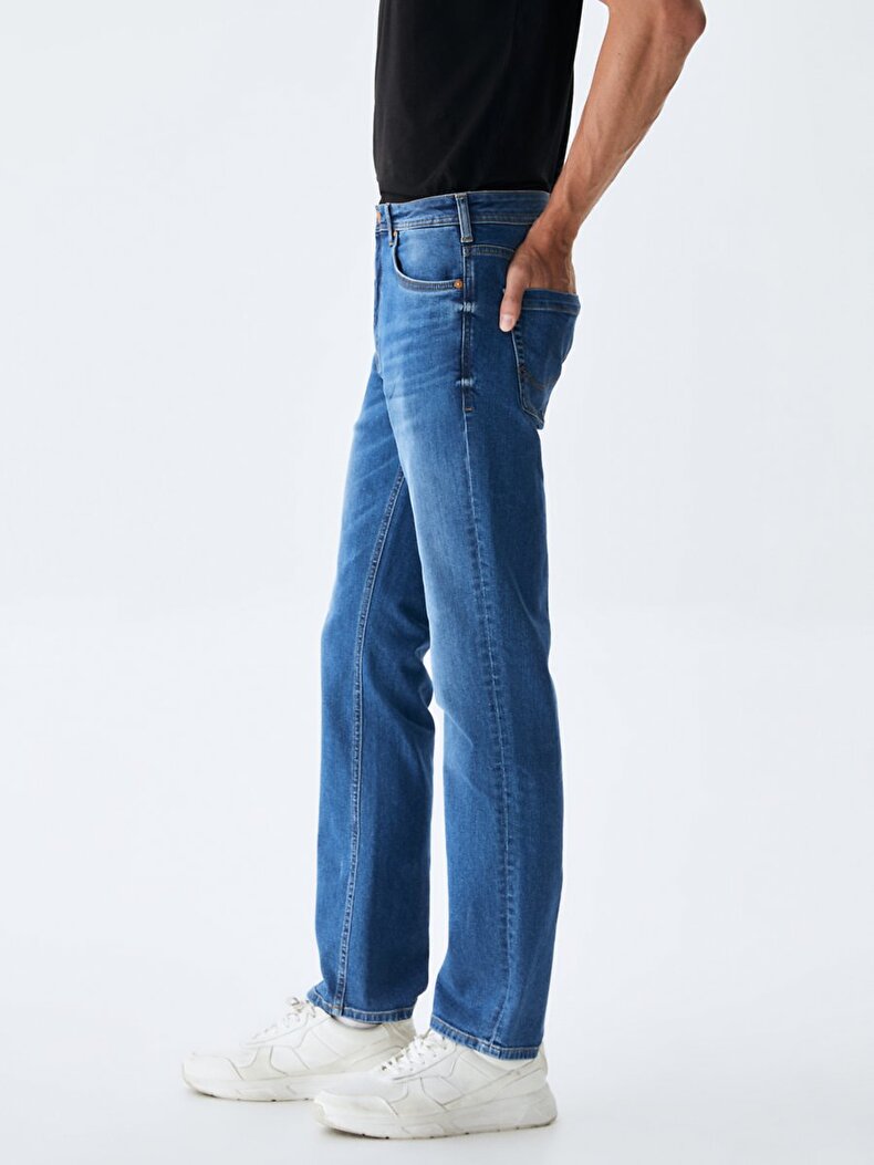 Paul X Düz Paça Orta Bel Jean Pantolon