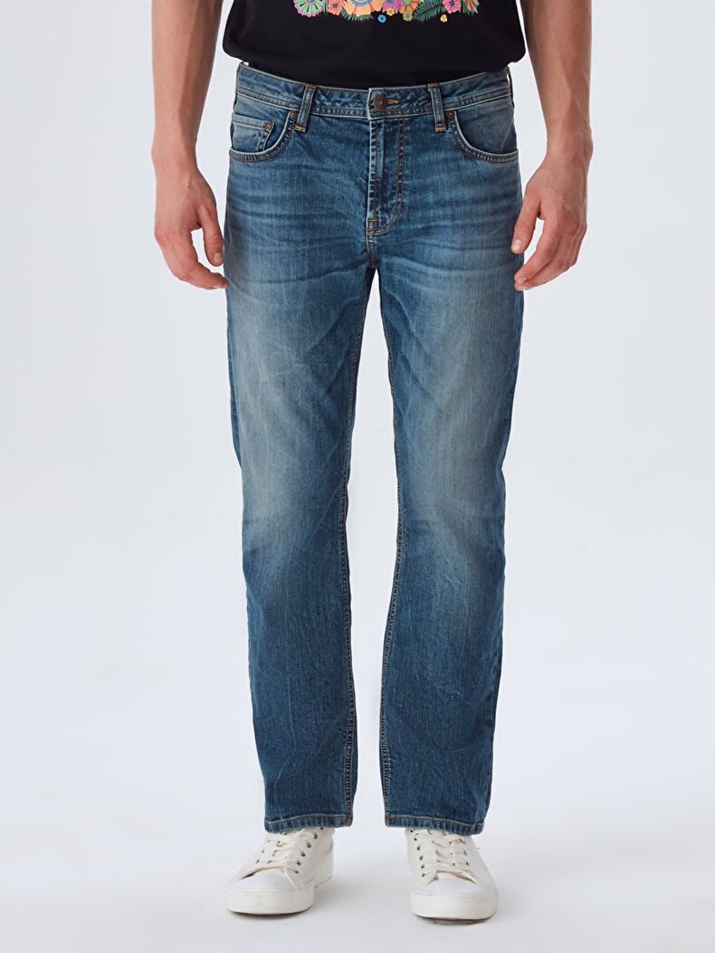 Paul X Mid Waits Straight Leg Comfort Jeans Trousers