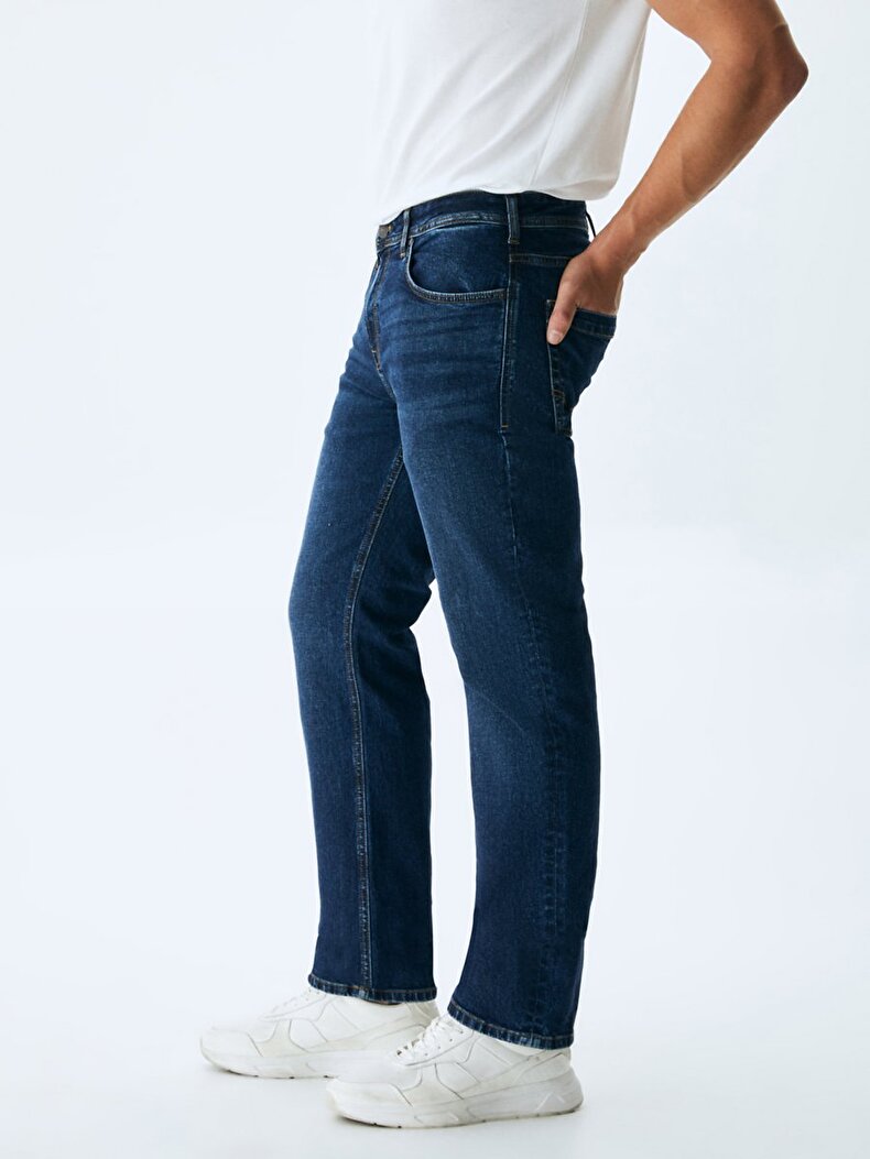 Paul X Düz Paça Orta Bel Jean Pantolon
