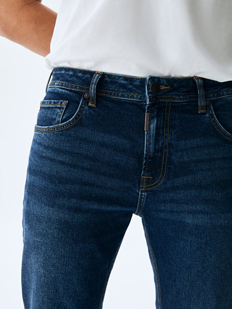 Paul X Düz Paça Orta Bel Jean Pantolon