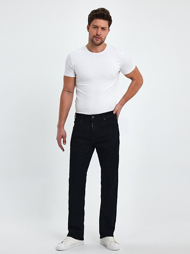 Paul X Düz Paça Orta Bel Jean Pantolon