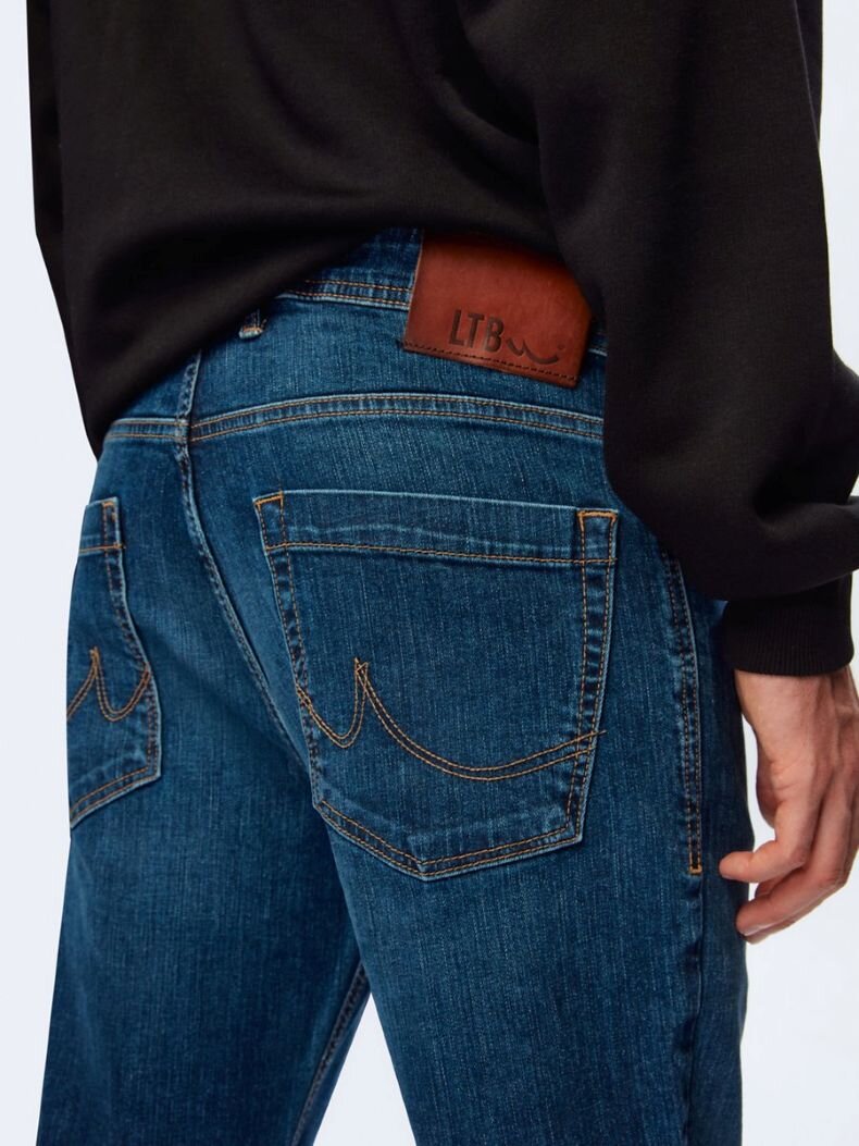 Paul X Düz Paça Orta Bel Jean Trousers