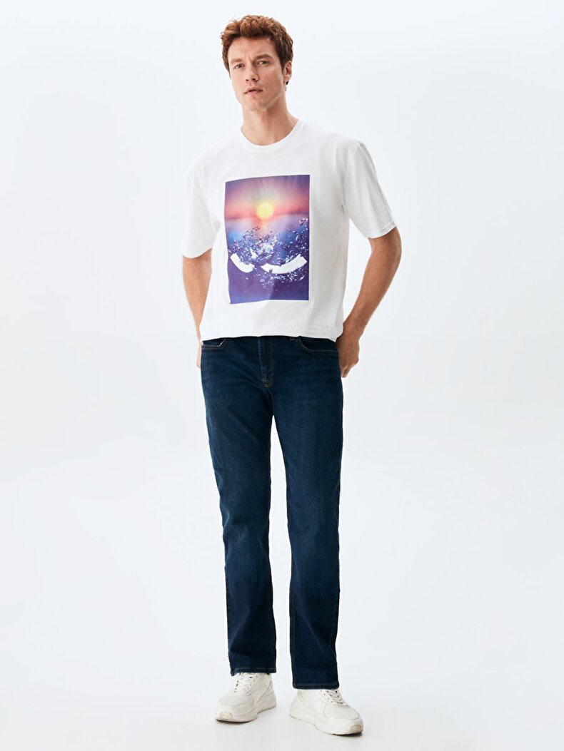 Paul X Düz Paça Orta Bel Jean Pantolon