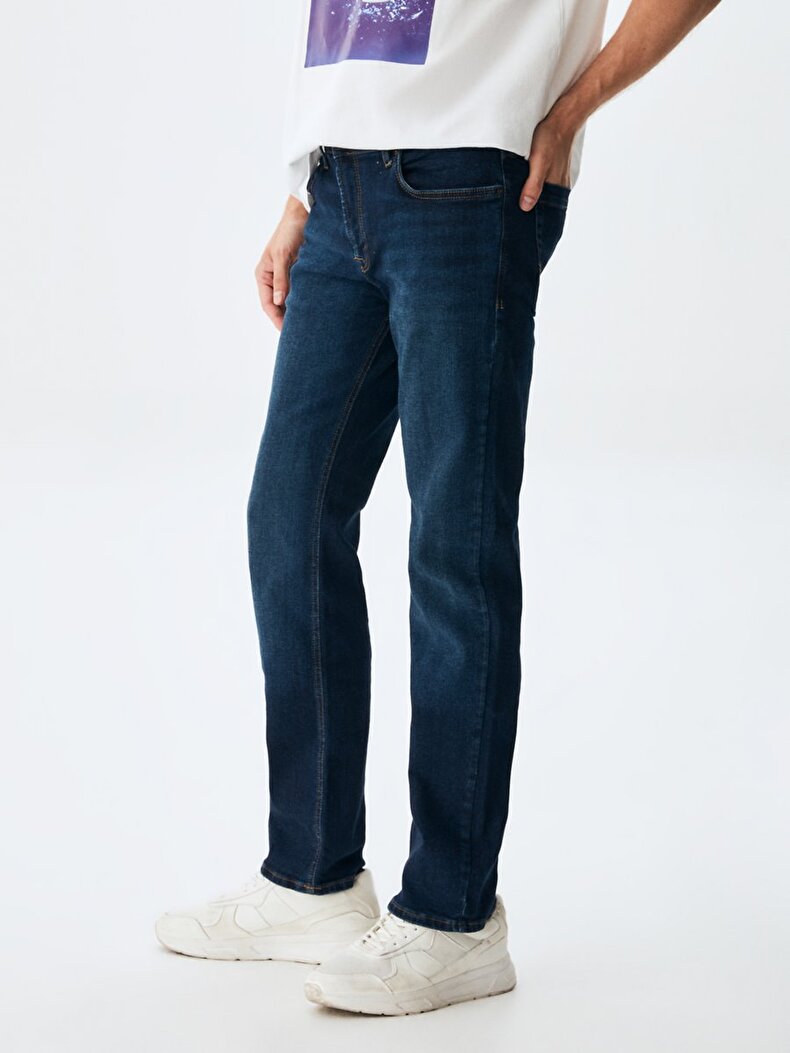 Paul X Düz Paça Orta Bel Jean Pantolon