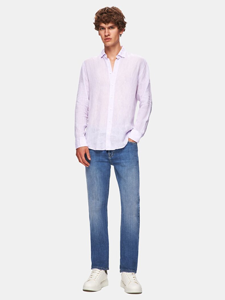 Paul X Düz Paça Orta Bel Jean Pantolon