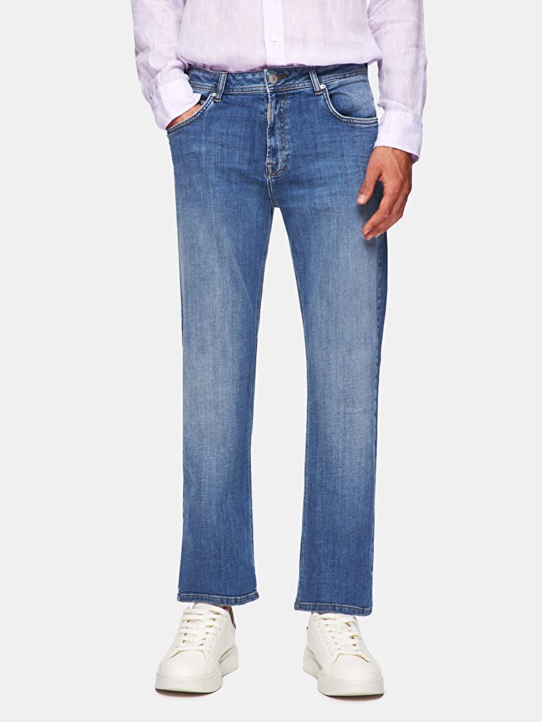 Paul X Düz Paça Orta Bel Jean Pantolon