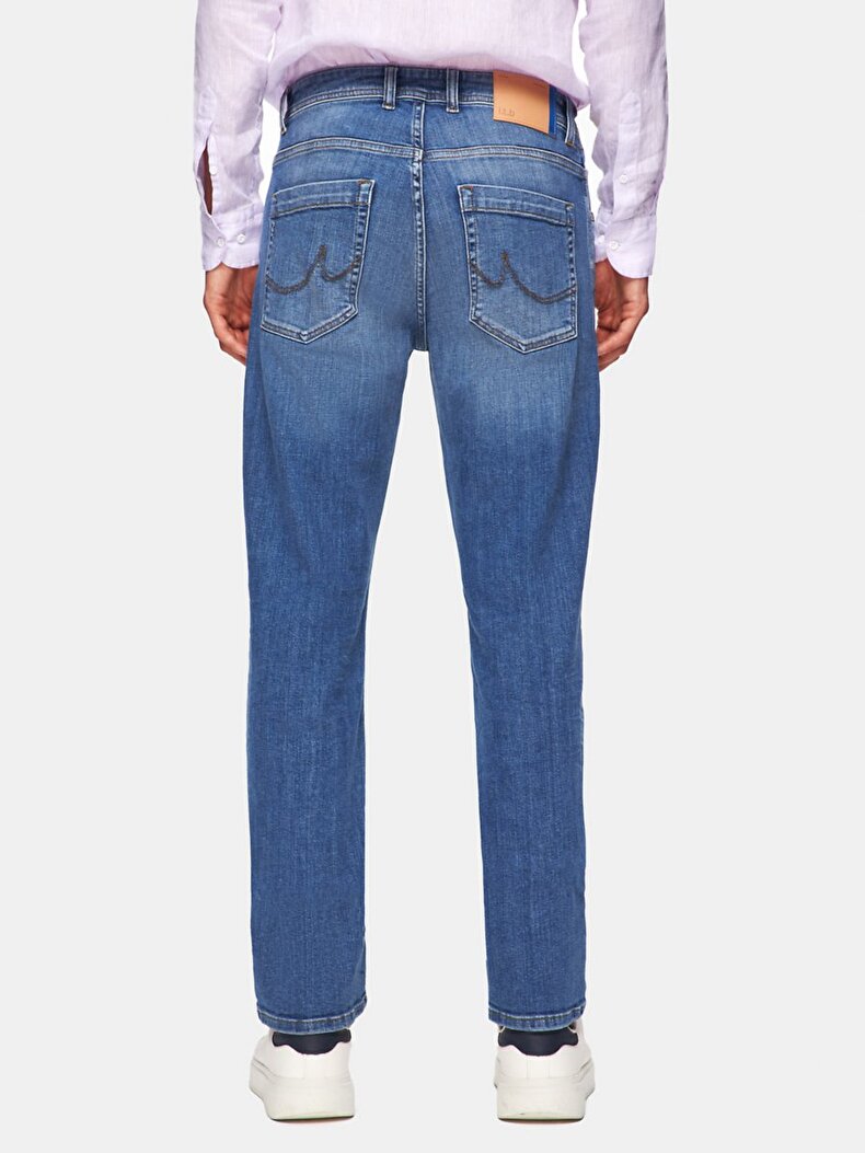 Paul X Düz Paça Orta Bel Jean Pantolon