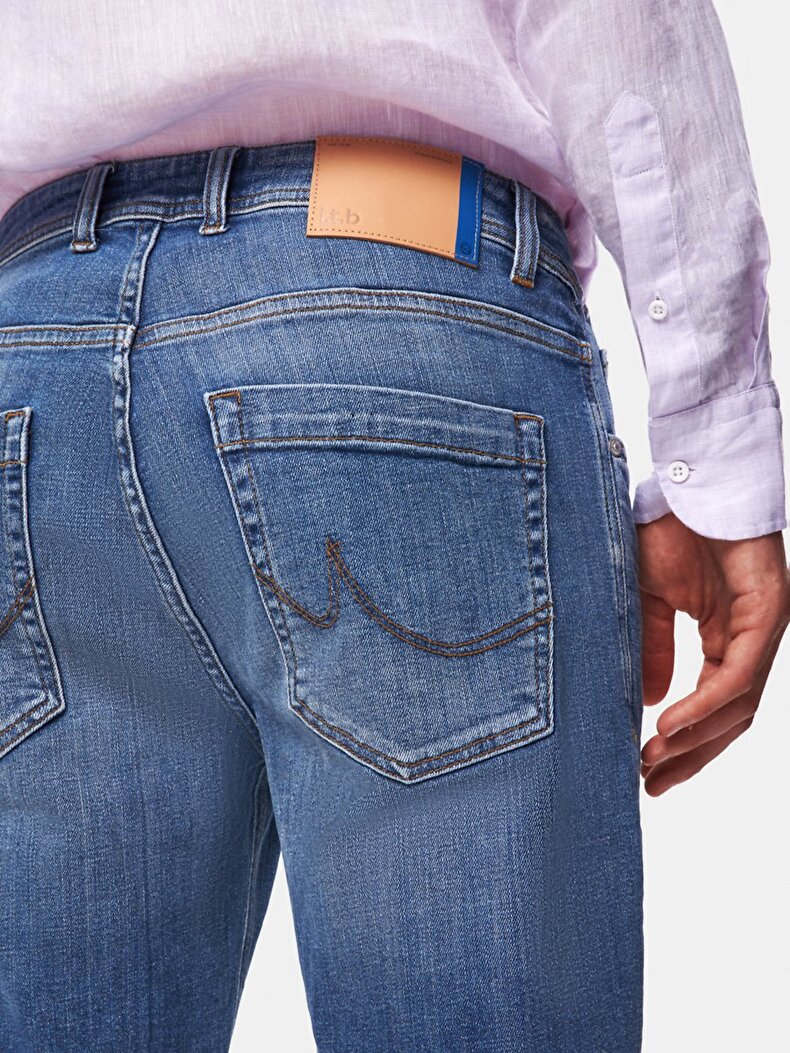 Paul X Düz Paça Orta Bel Jean Pantolon